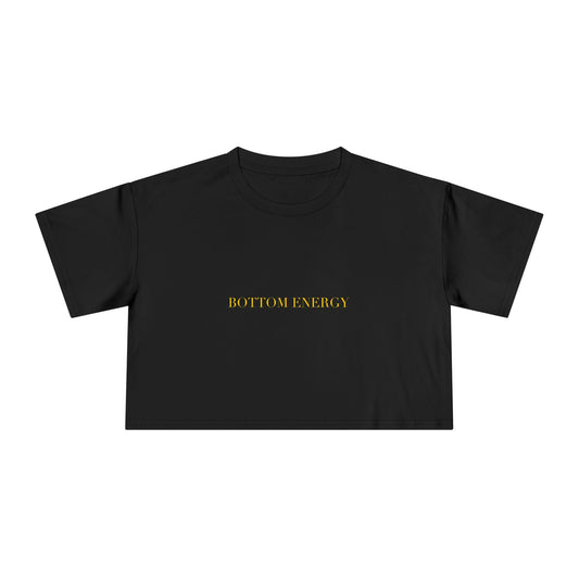 BOTTOM ENERGY — Cursive | Crop Tee