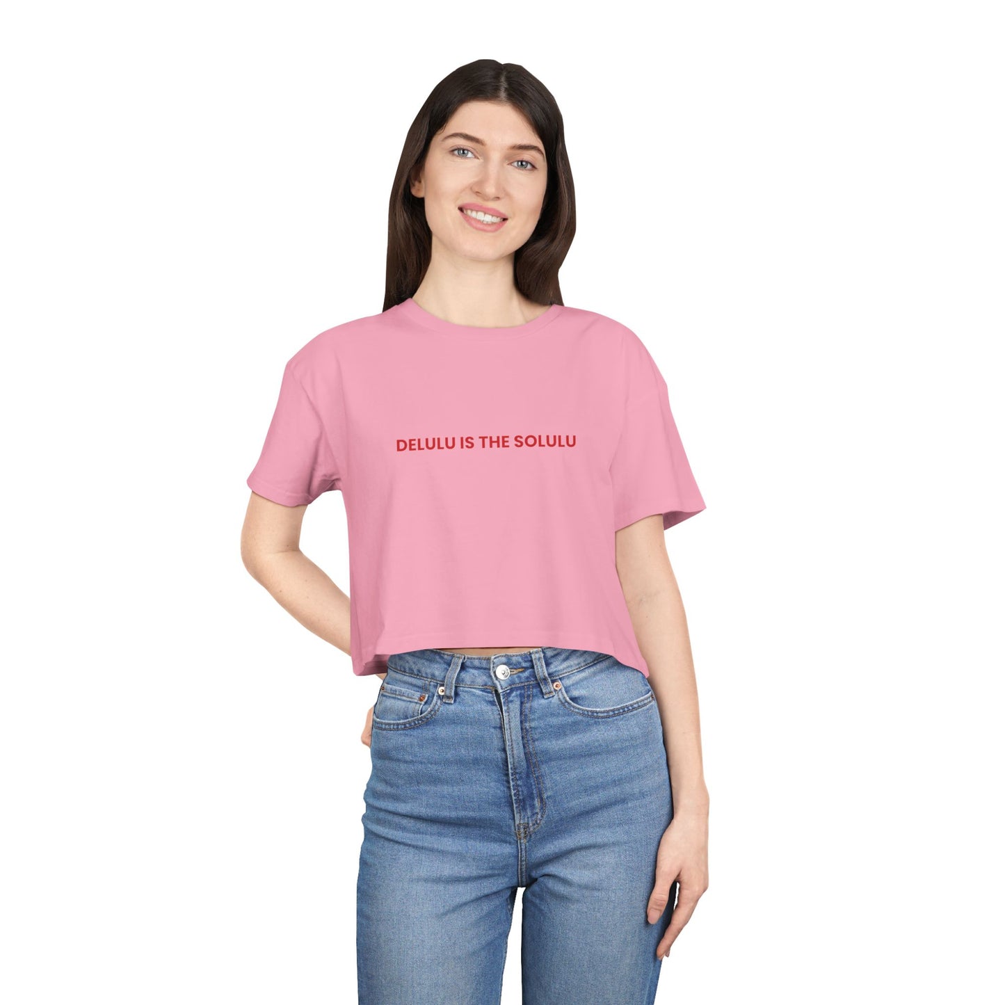 Delulu Is the Solulu — Bold | Women's Crop Tee