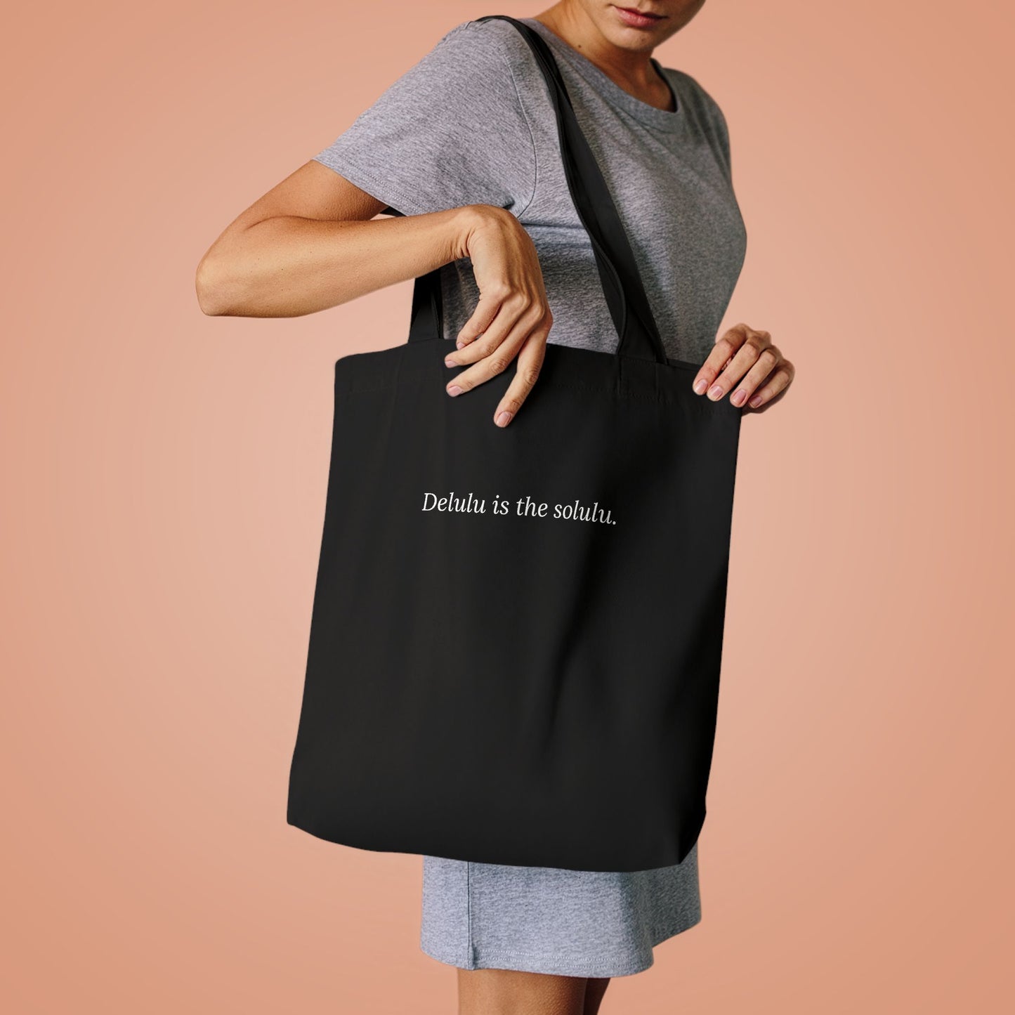Delulu Is the Solulu — Cursive | Tote Bag