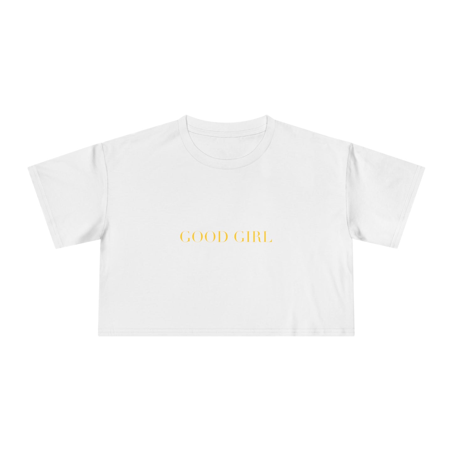 GOOD GIRL — Cursive | Crop Tee