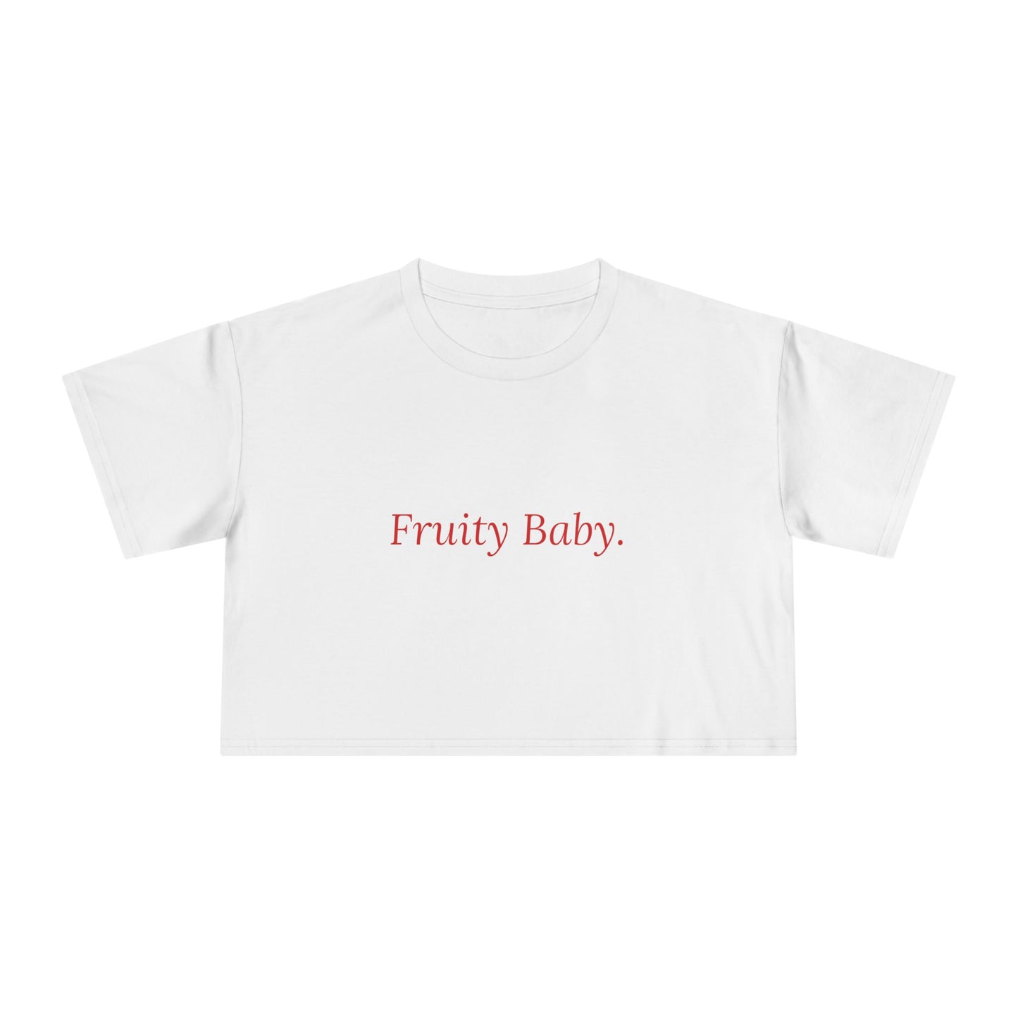Fruity Baby — Cursive | Women's Crop Tee