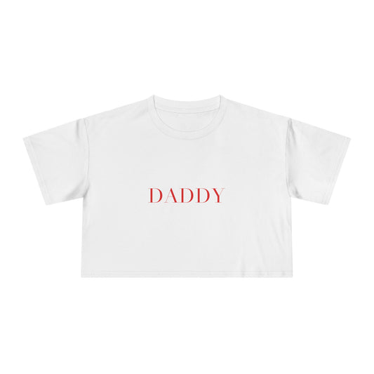DADDY — Cursive | Crop Tee