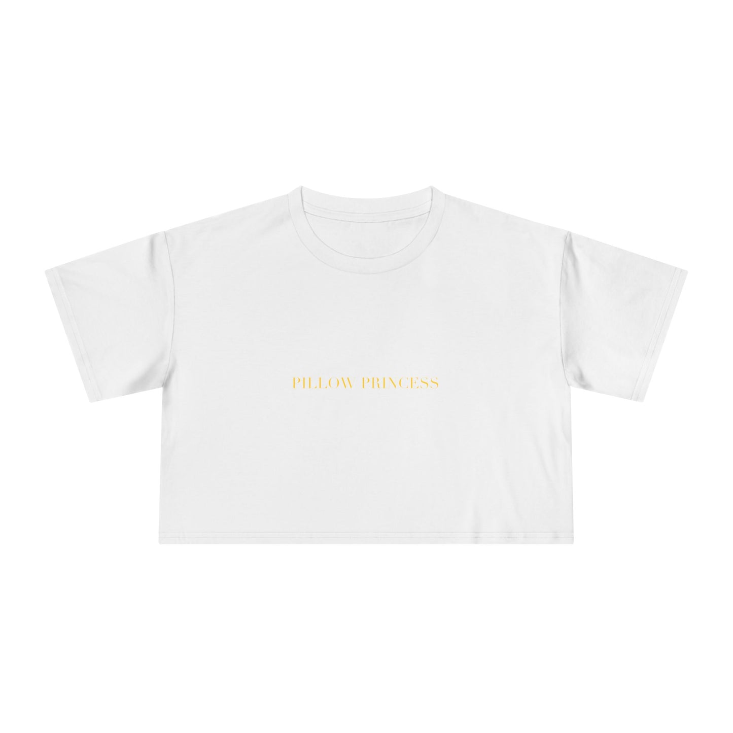 PILLOW PRINCESS — Cursive | Crop Tee