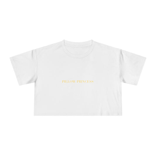 PILLOW PRINCESS — Cursive | Crop Tee