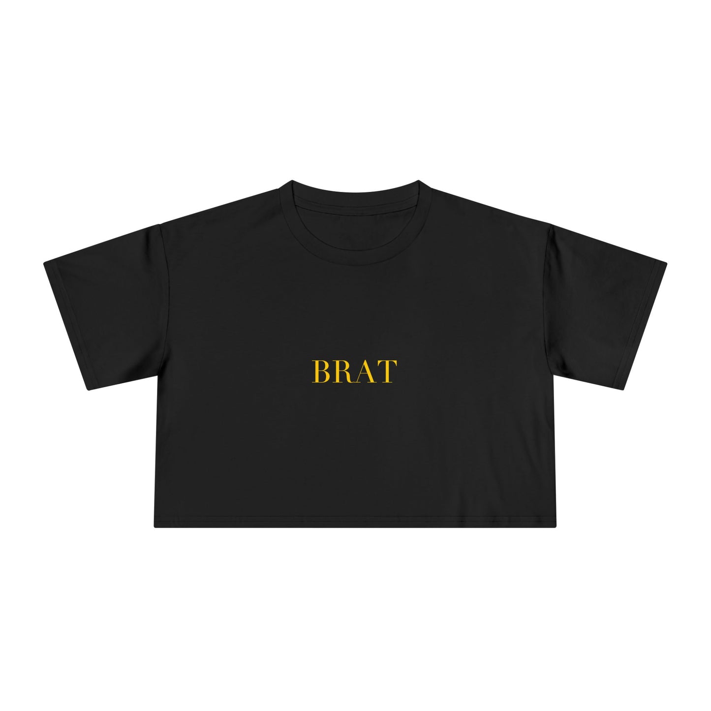 BRAT — Cursive | Crop Tee