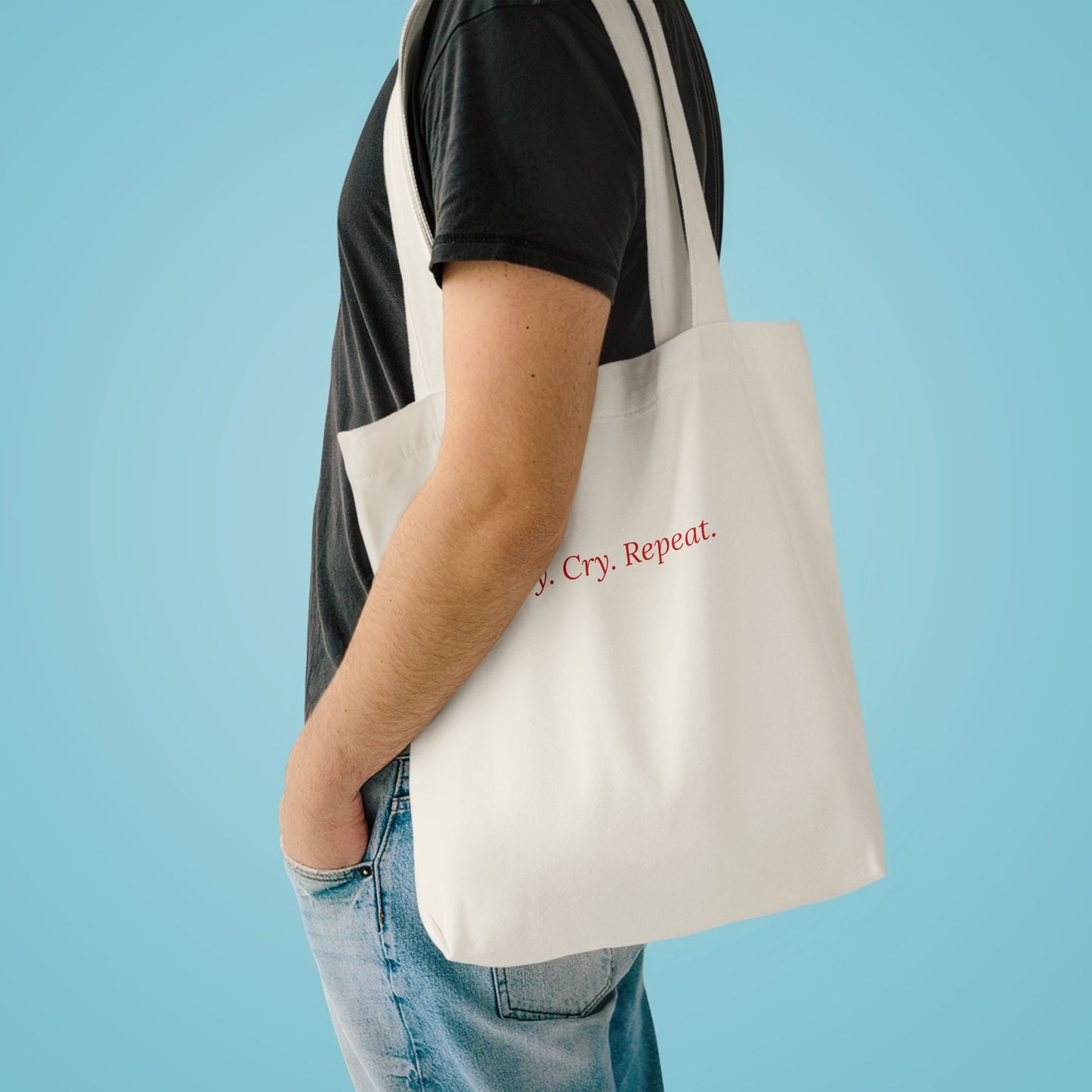 Slay Cry Repeat — Cursive | Tote Bag