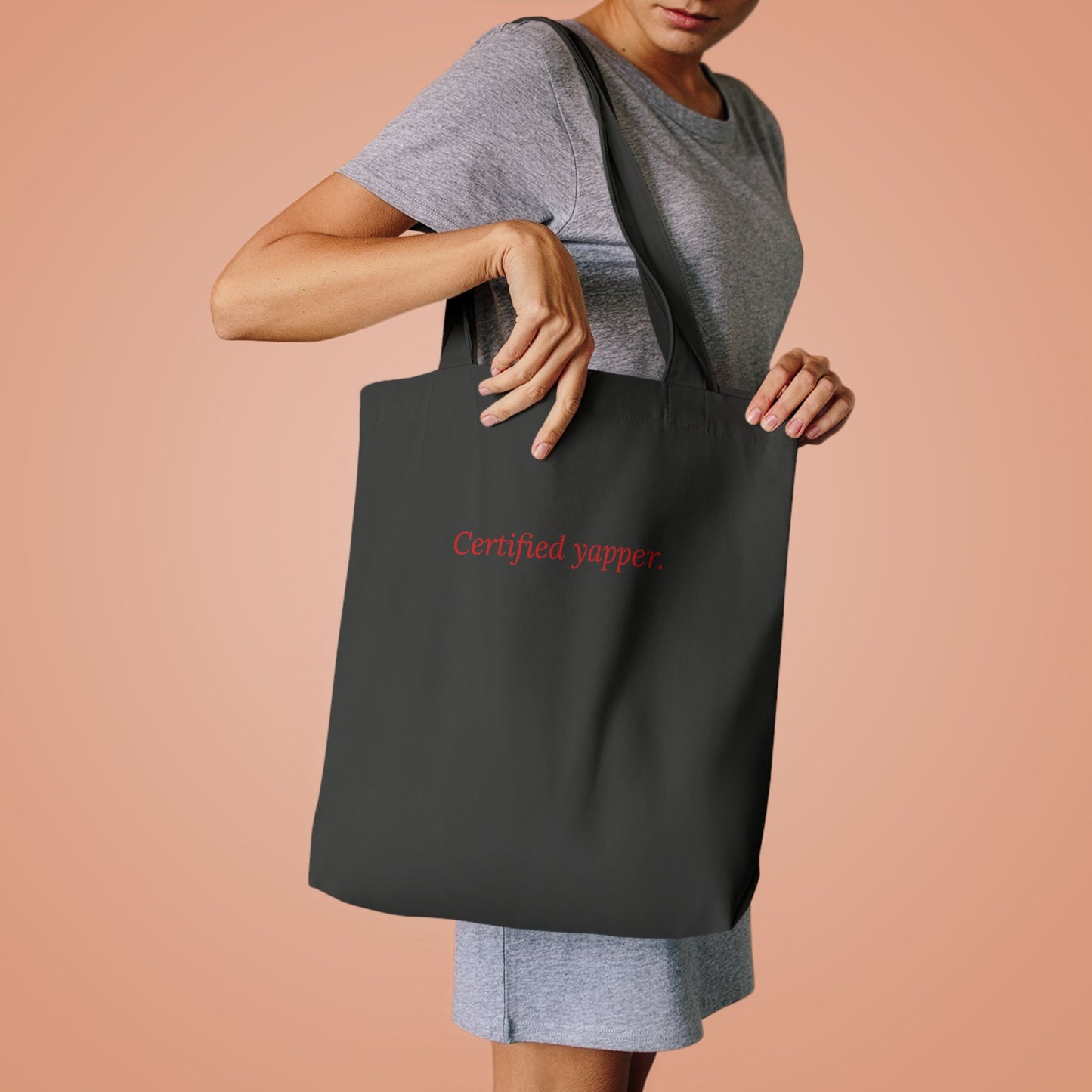 Certified Yapper — Cursive | Tote Bag