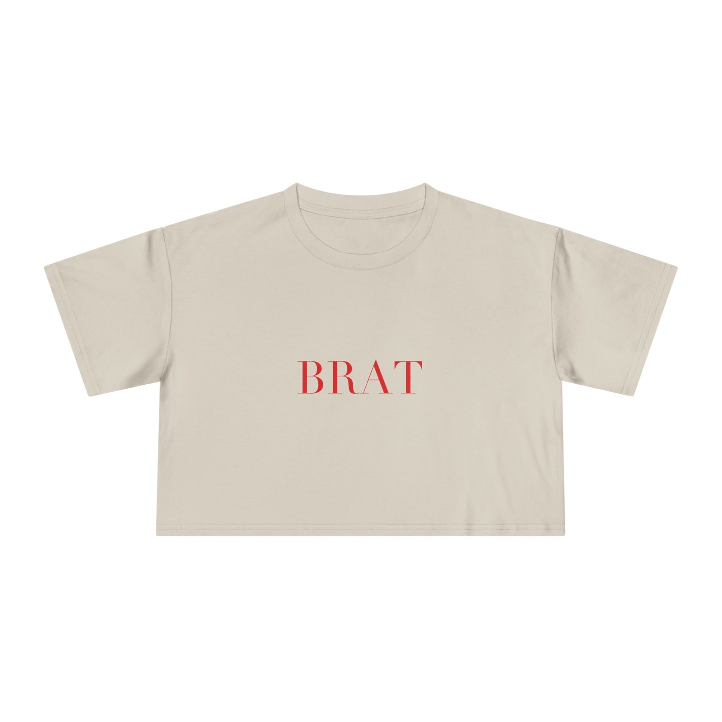BRAT — Cursive | Crop Tee