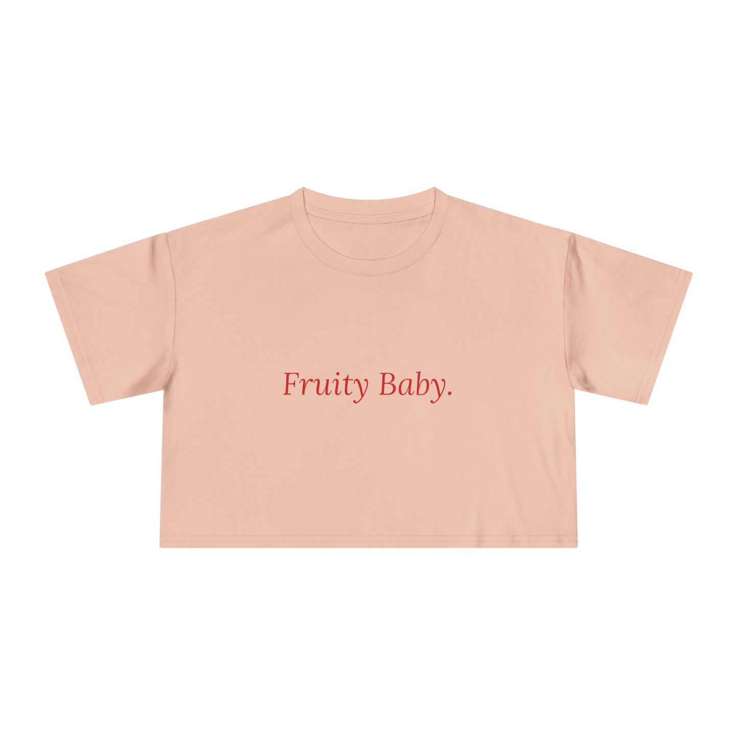 Fruity Baby — Cursive | Women's Crop Tee