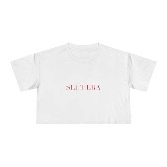 SLUT ERA — Cursive | Crop Tee