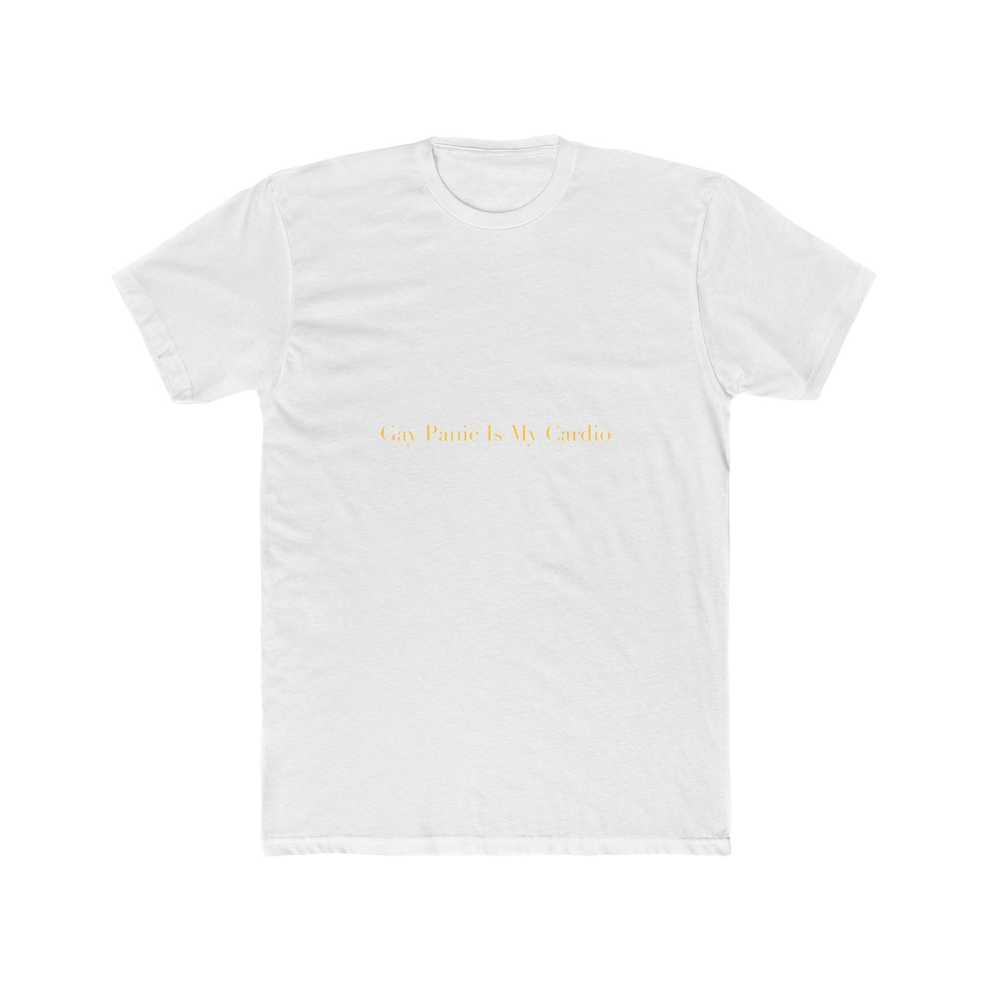 Gay Panic Is My Cardio — Cursive | Unisex Tee