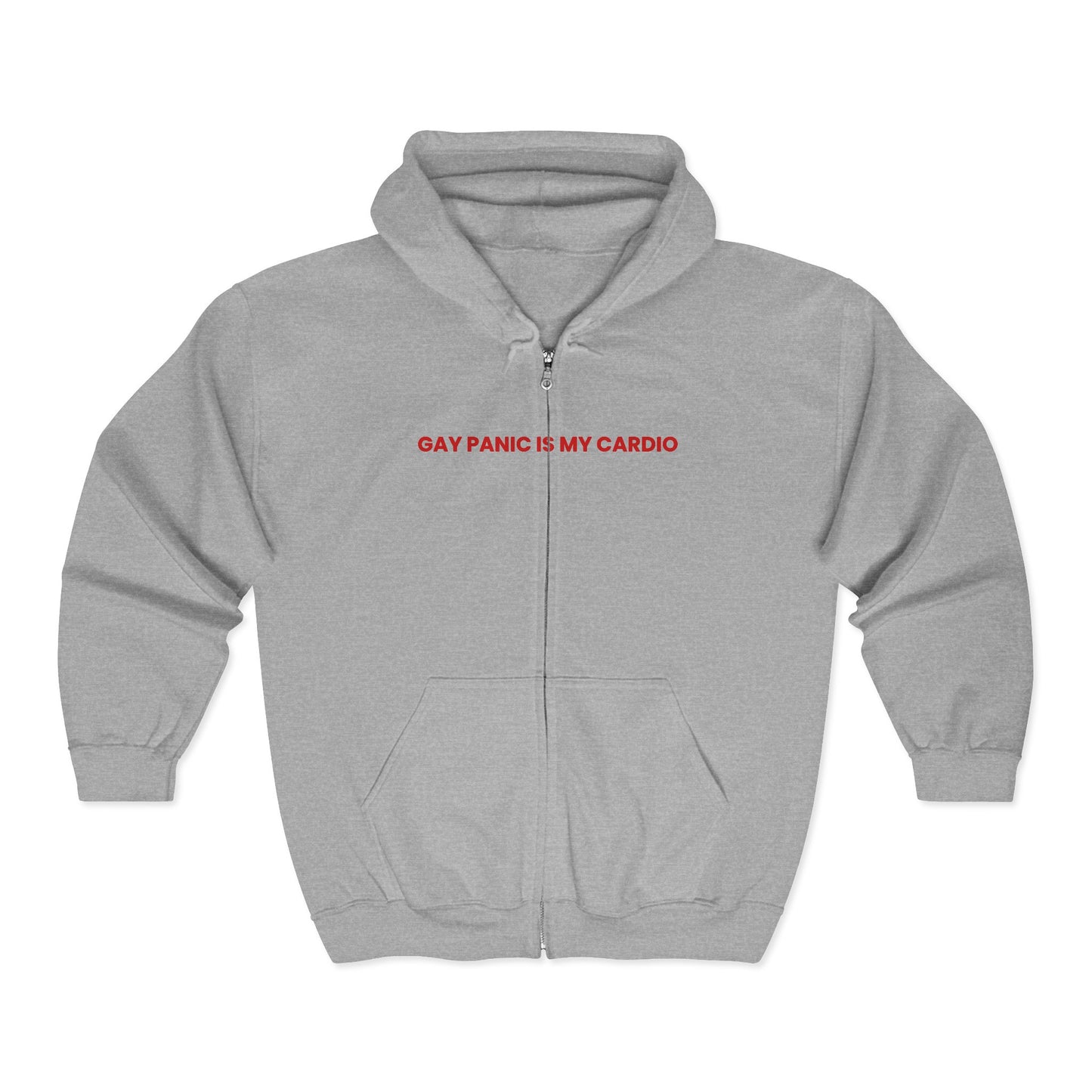 Gay Panic Is My Cardio — Bold | Hoodie