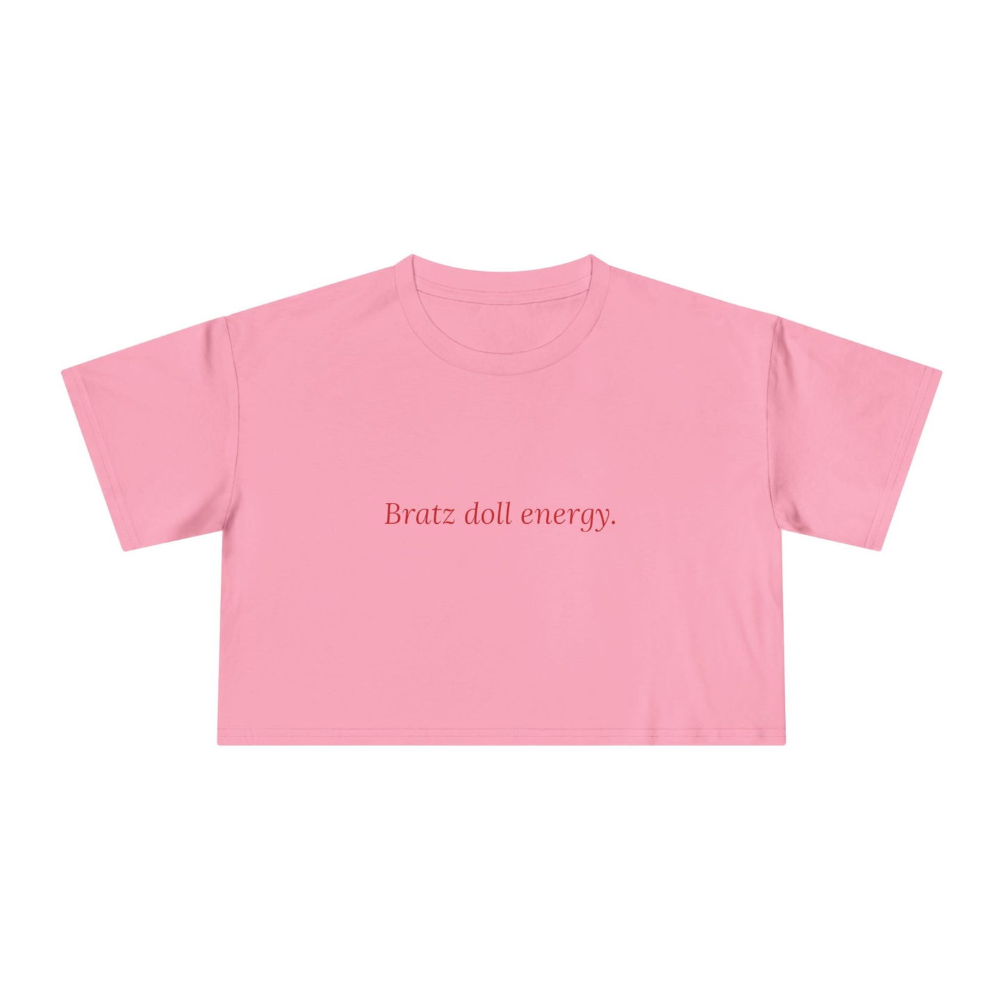 Bratz Doll Energy — Cursive | Women's Crop Tee
