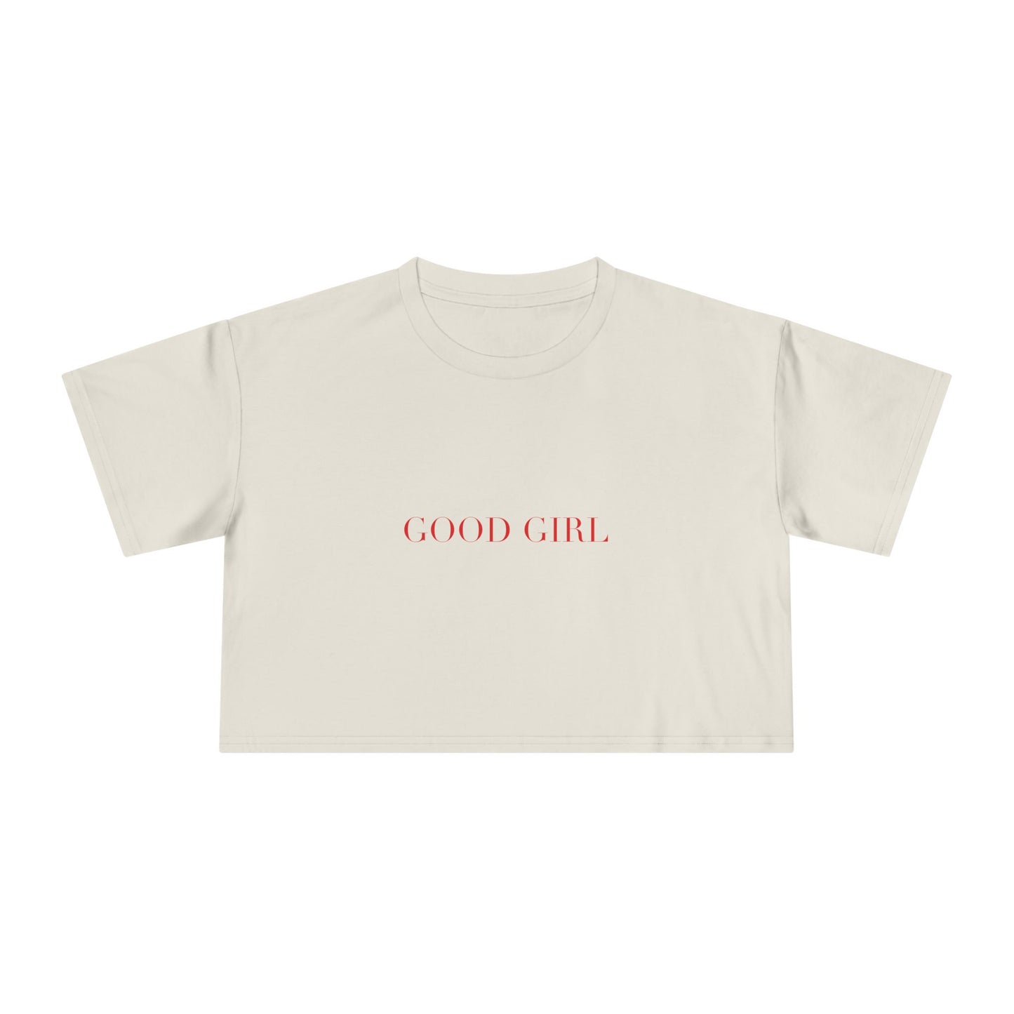 GOOD GIRL — Cursive | Crop Tee