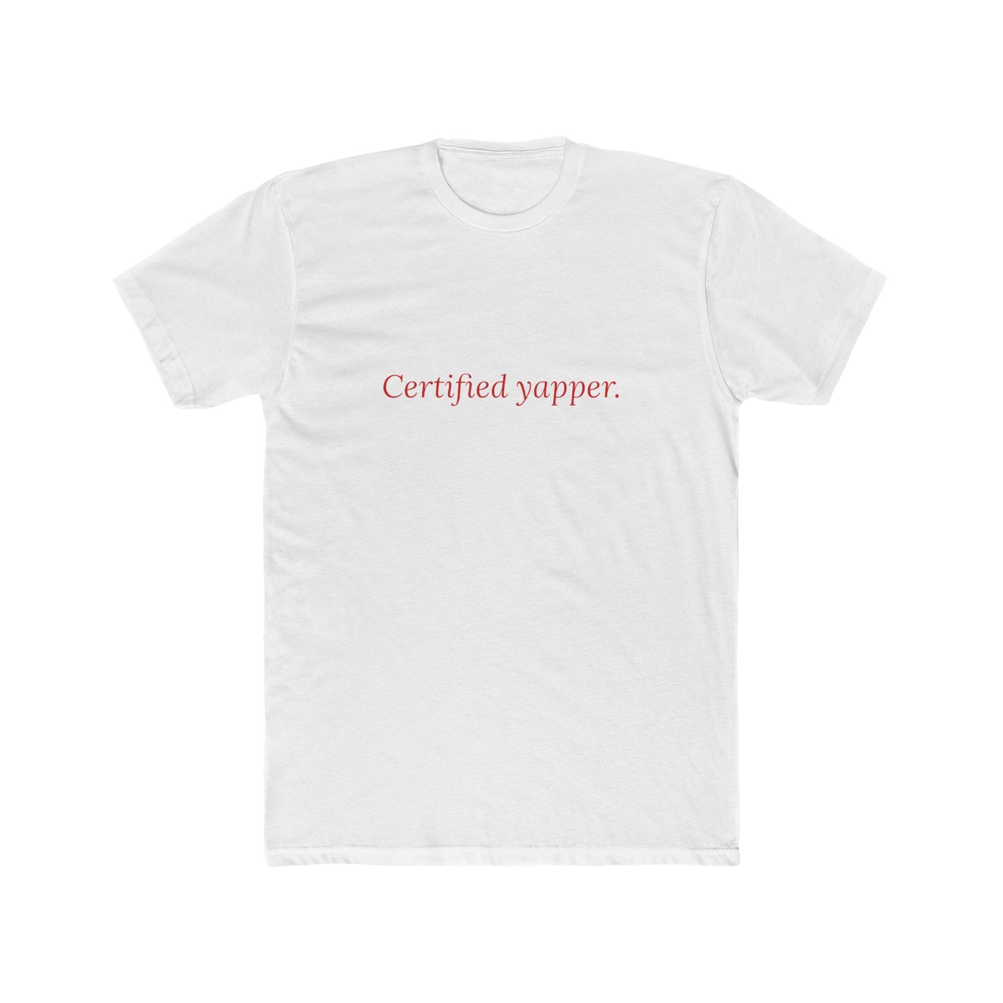 Certified Yapper — Cursive | Unisex Tee