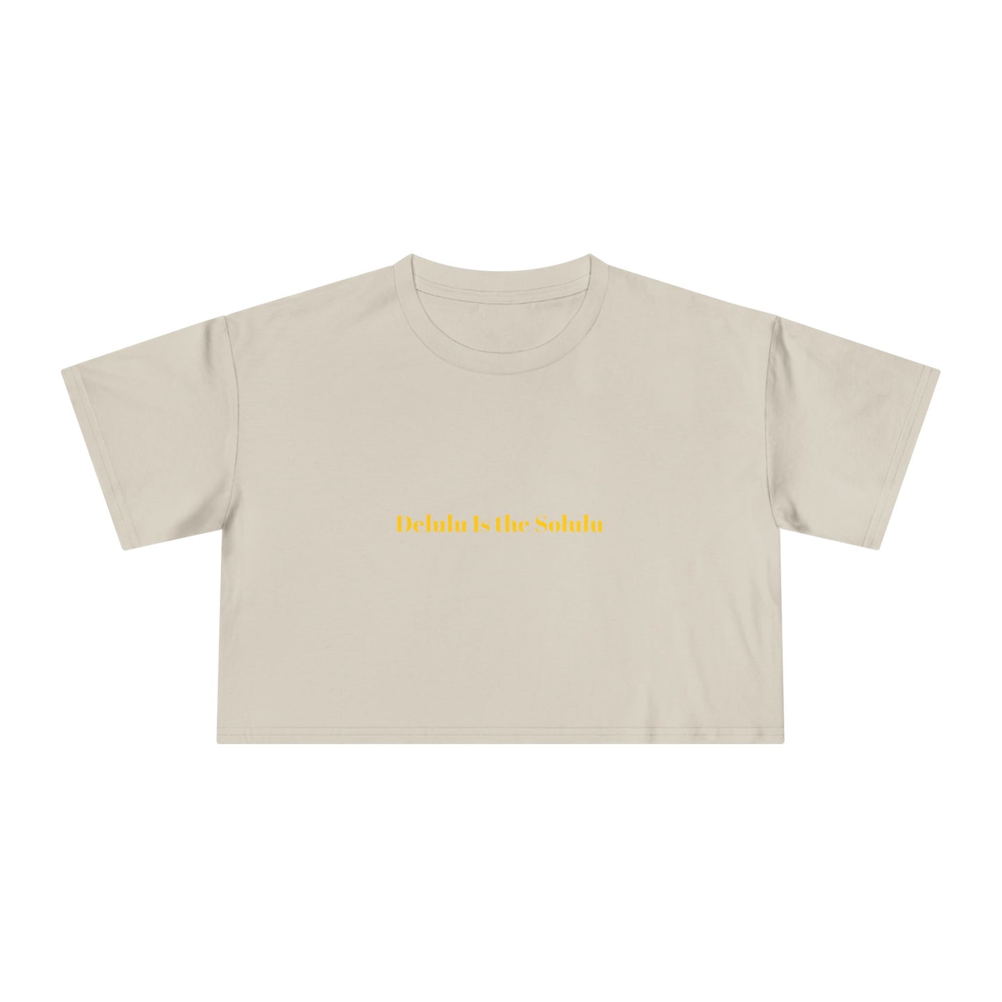 Delulu Is the Solulu — Bold | Crop Tee