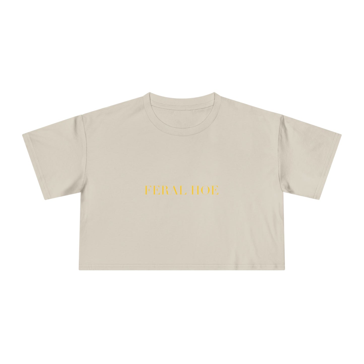 FERAL HOE — Cursive | Crop Tee