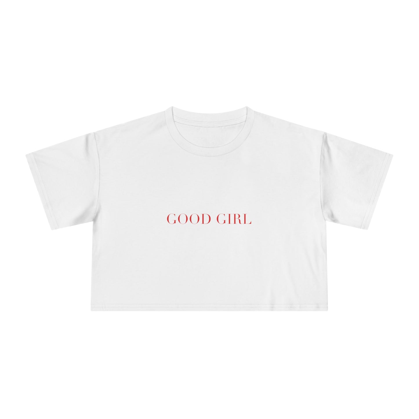 GOOD GIRL — Cursive | Crop Tee