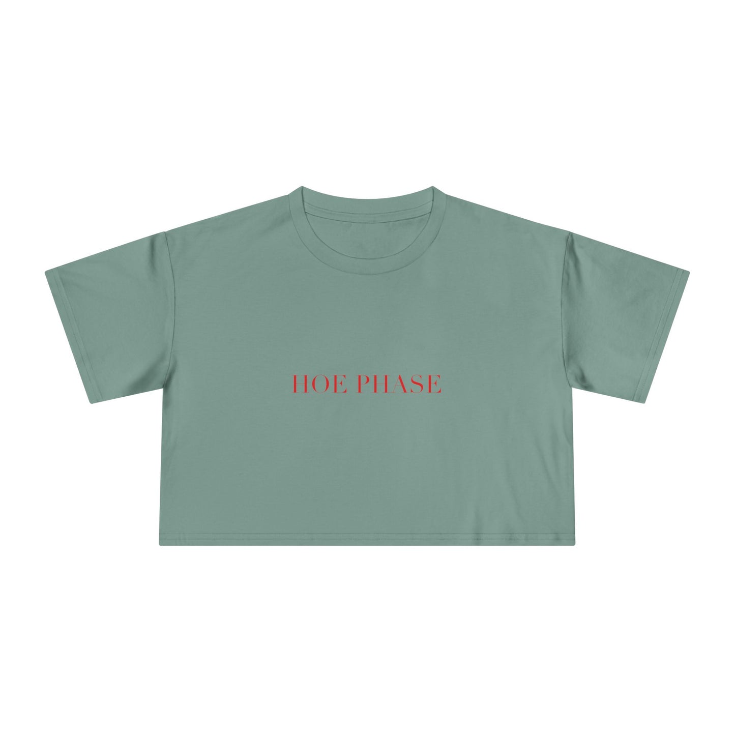HOE PHASE — Cursive | Crop Tee