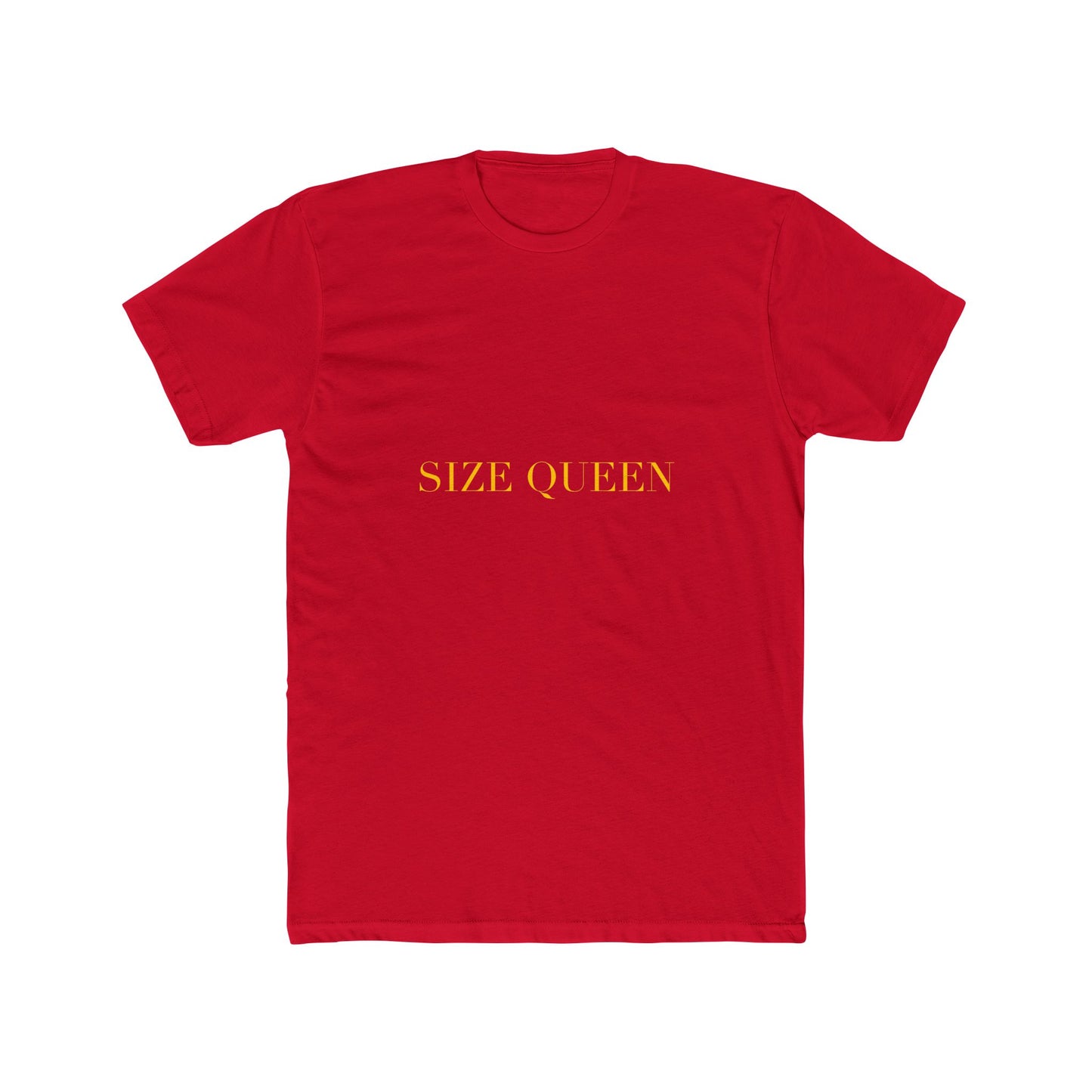 SIZE QUEEN — Cursive | Unisex Tee