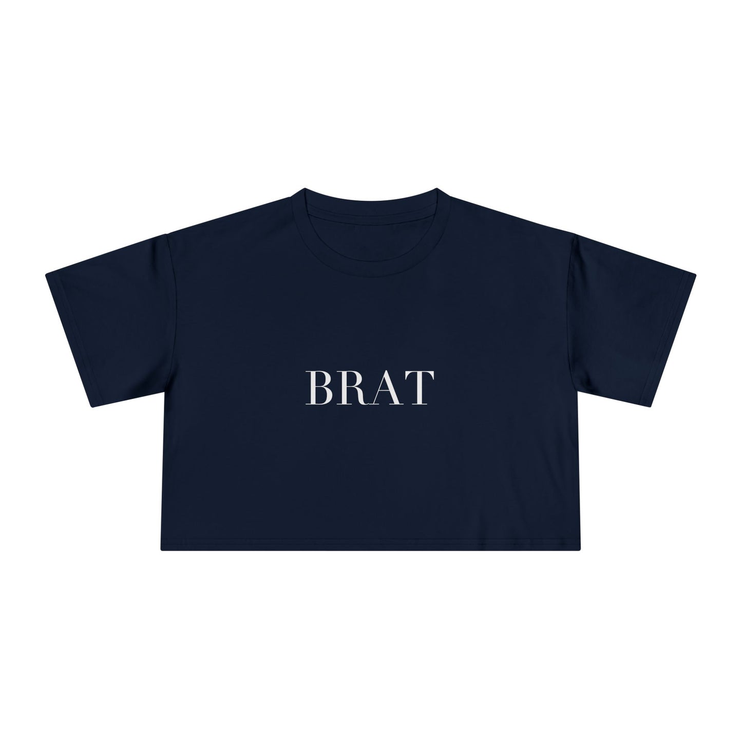 BRAT — Cursive | Crop Tee