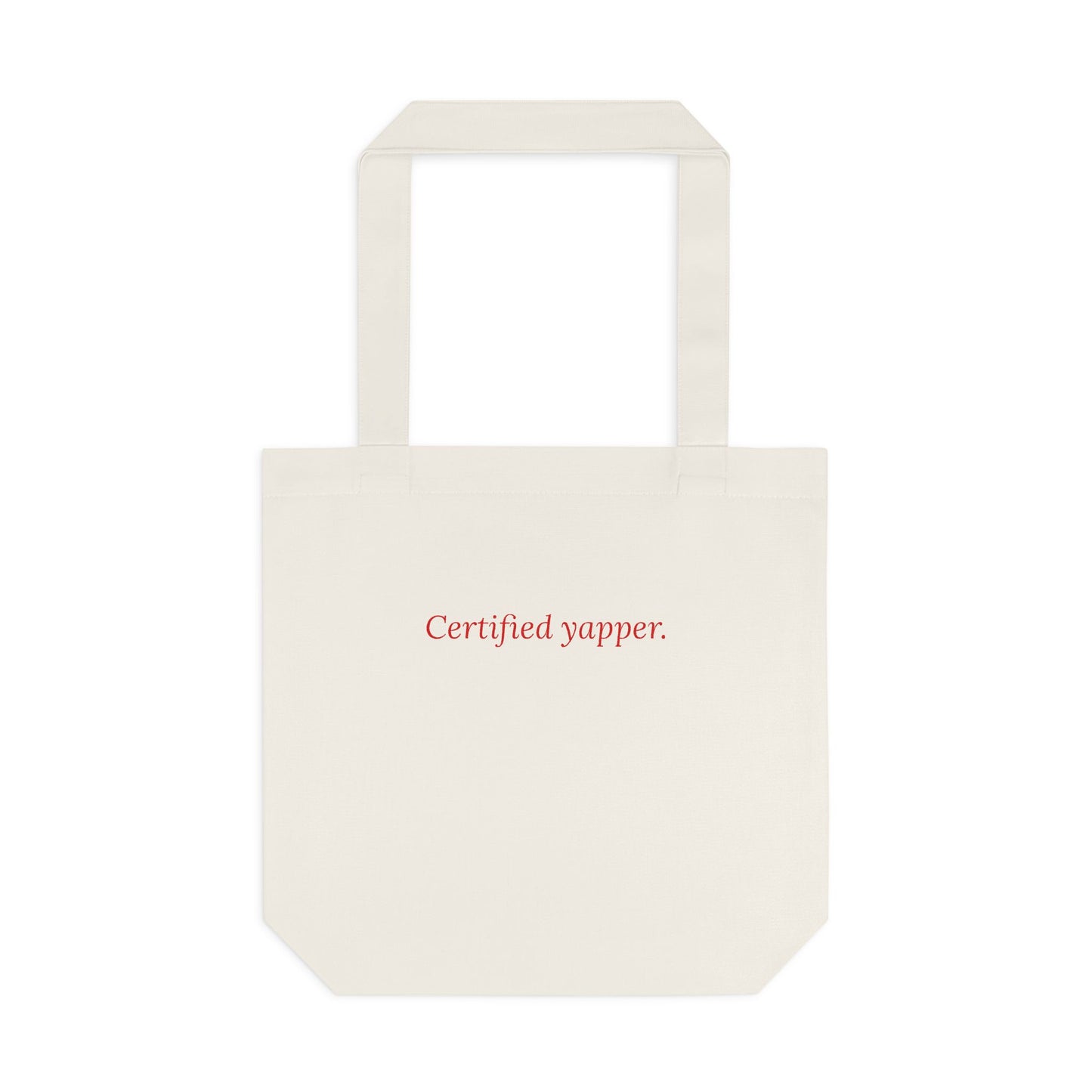 Certified Yapper — Cursive | Tote Bag