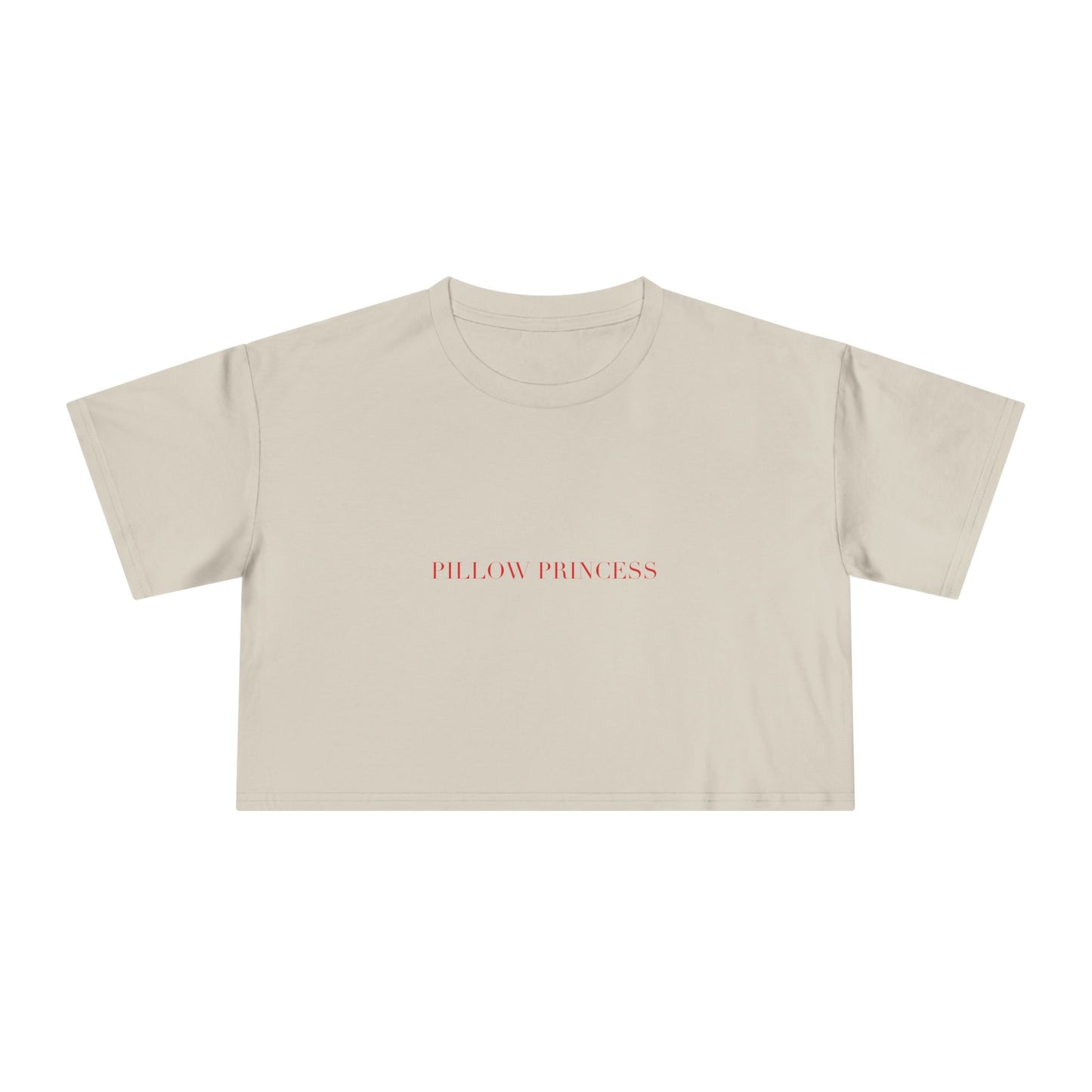 PILLOW PRINCESS — Cursive | Crop Tee