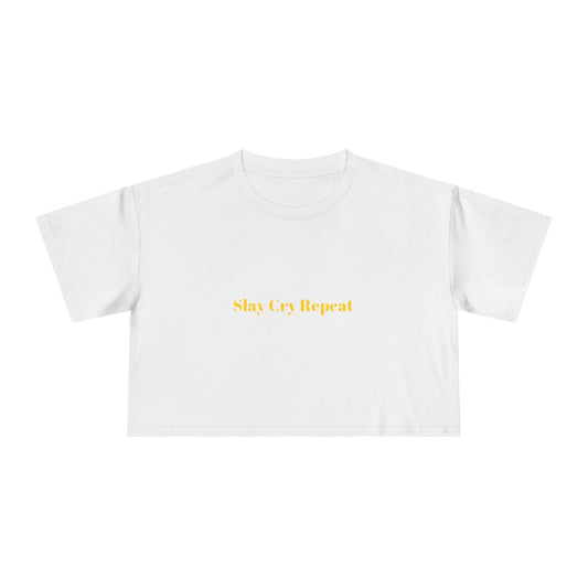 Slay Cry Repeat — Bold | Crop Tee