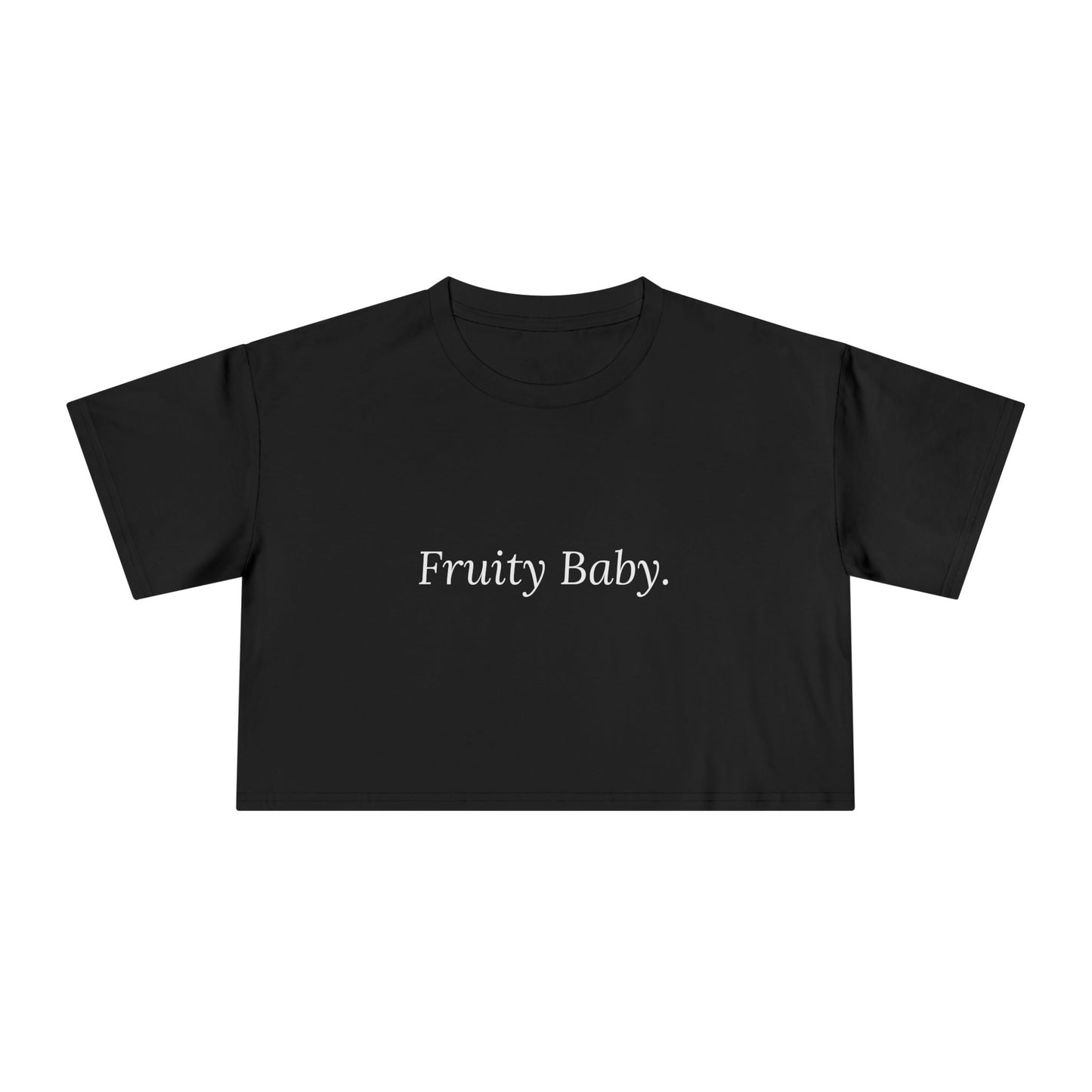 Fruity Baby — Cursive | Women's Crop Tee