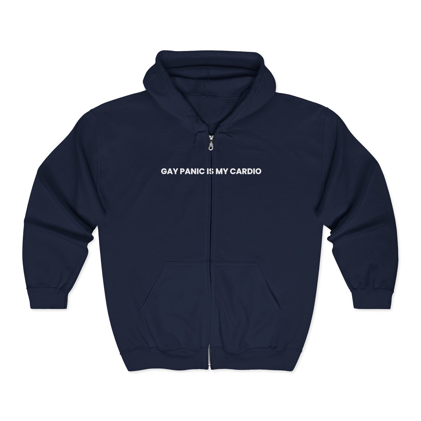 Gay Panic Is My Cardio — Bold | Hoodie