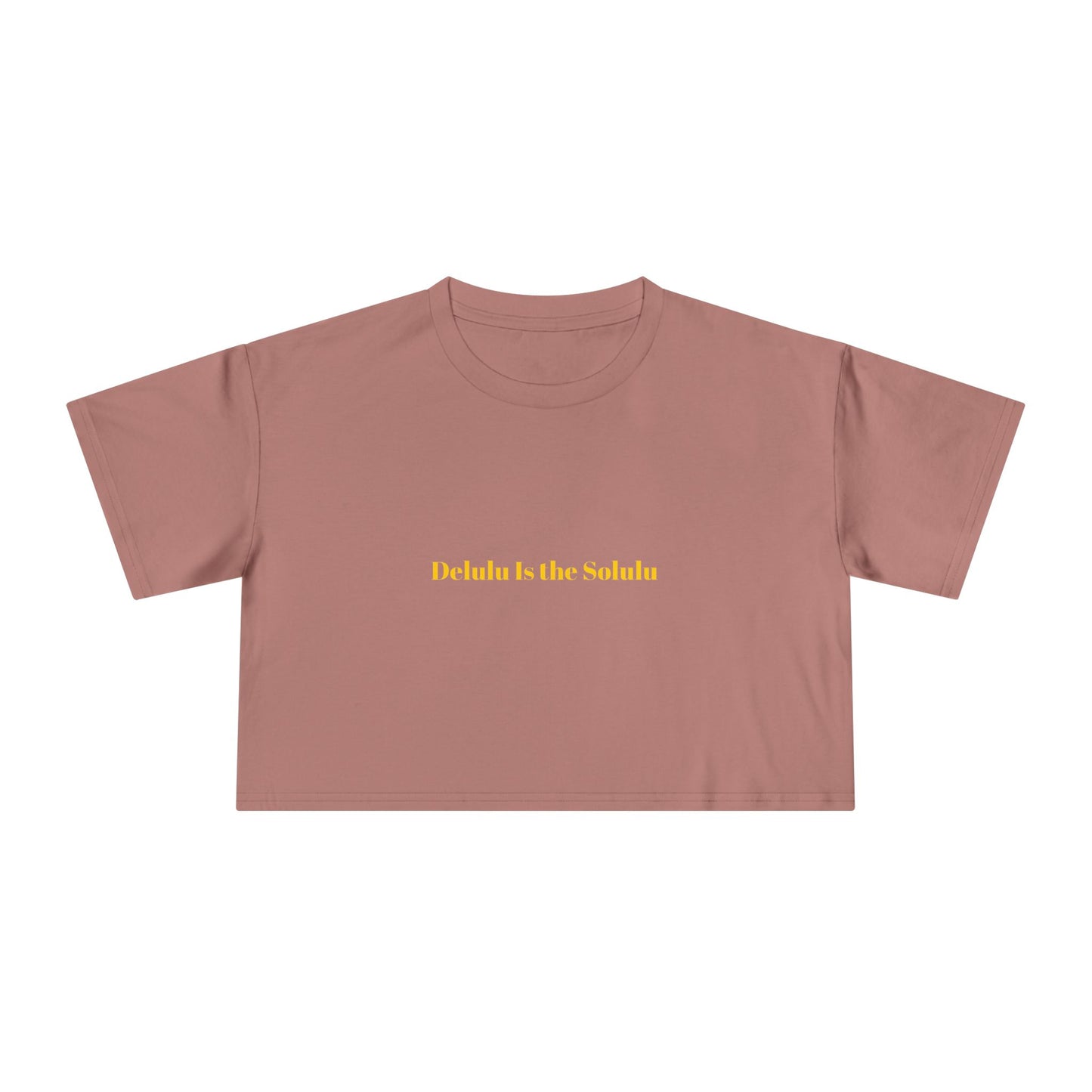 Delulu Is the Solulu — Bold | Crop Tee
