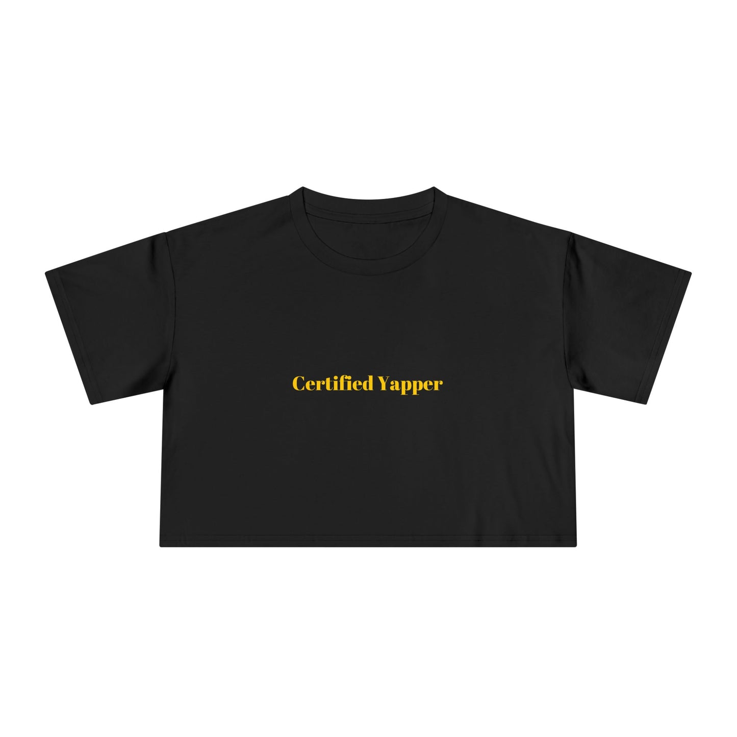 Certified Yapper — Bold | Crop Tee