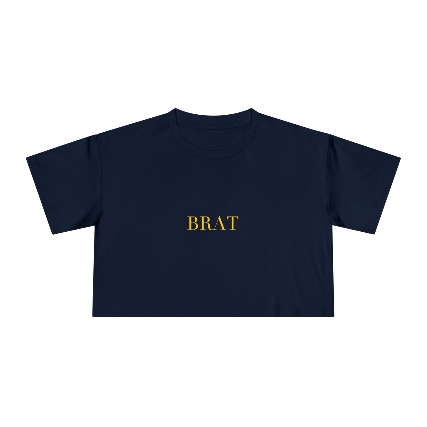 BRAT — Cursive | Crop Tee