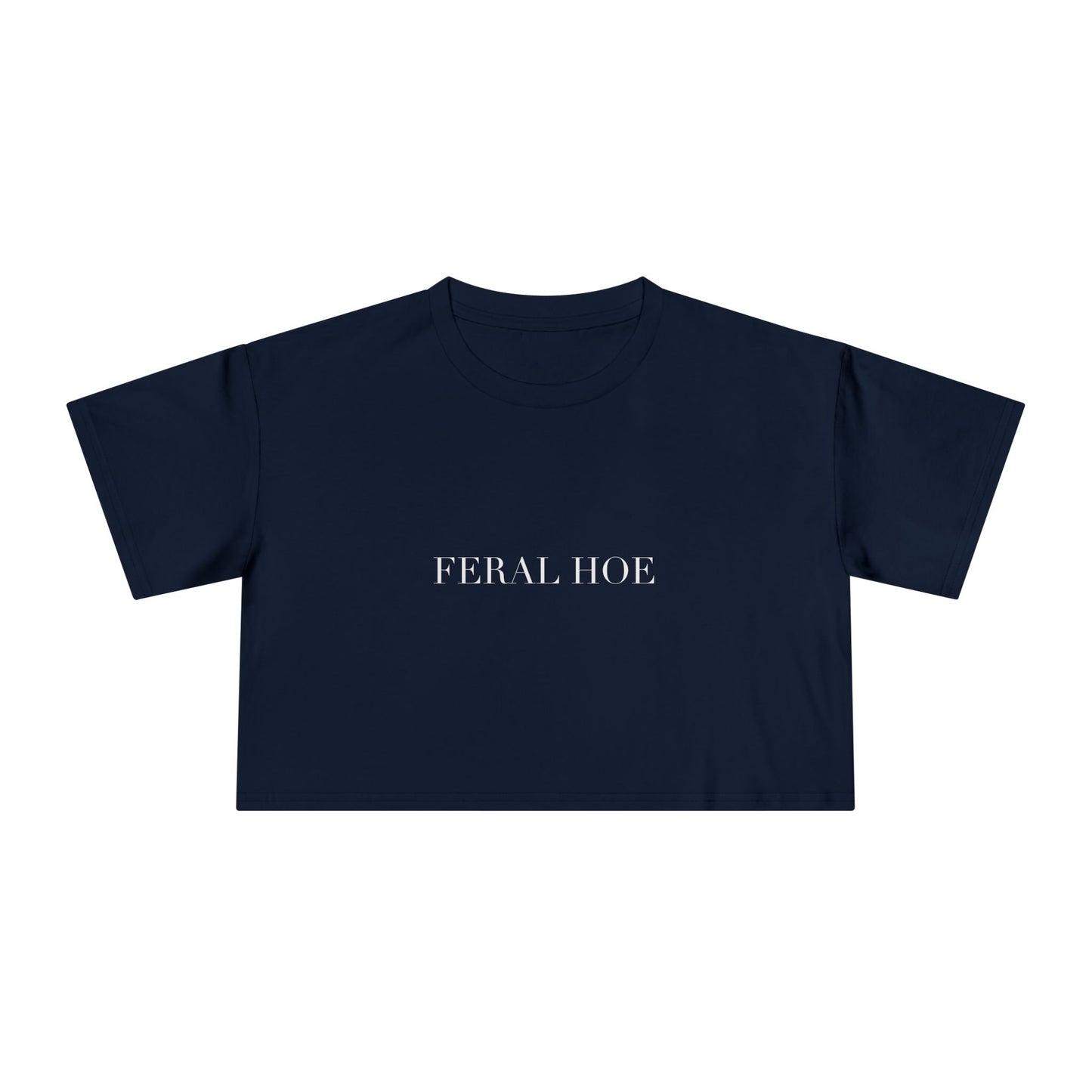 FERAL HOE — Cursive | Crop Tee