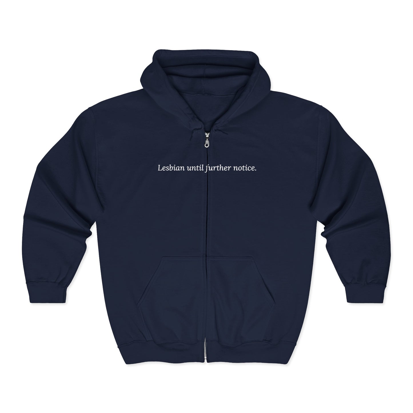 Lesbian Until Further Notice — Cursive | Hoodie
