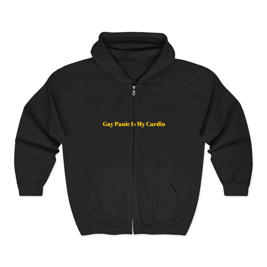 Gay Panic Is My Cardio — Bold | Hoodie