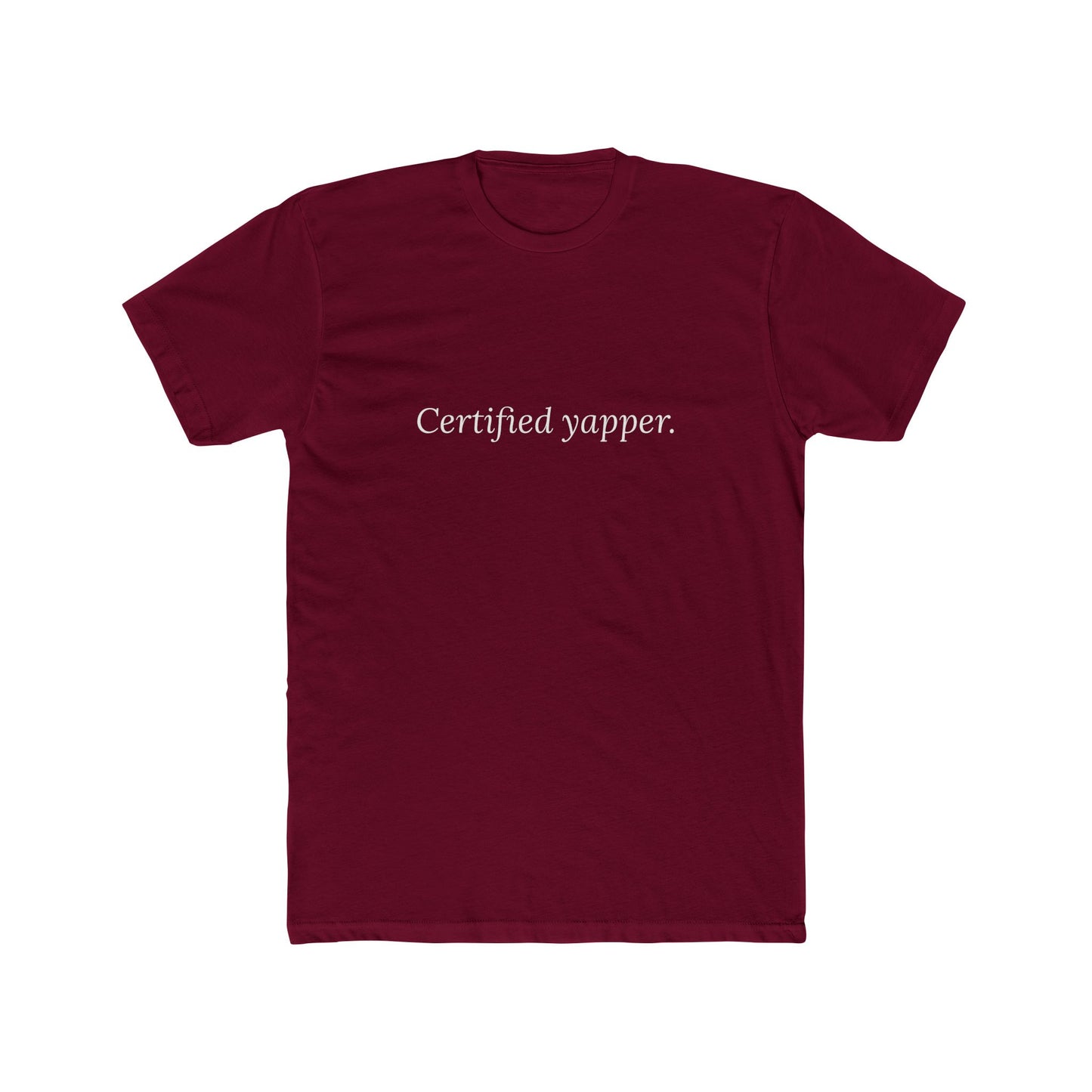 Certified Yapper — Cursive | Unisex Tee