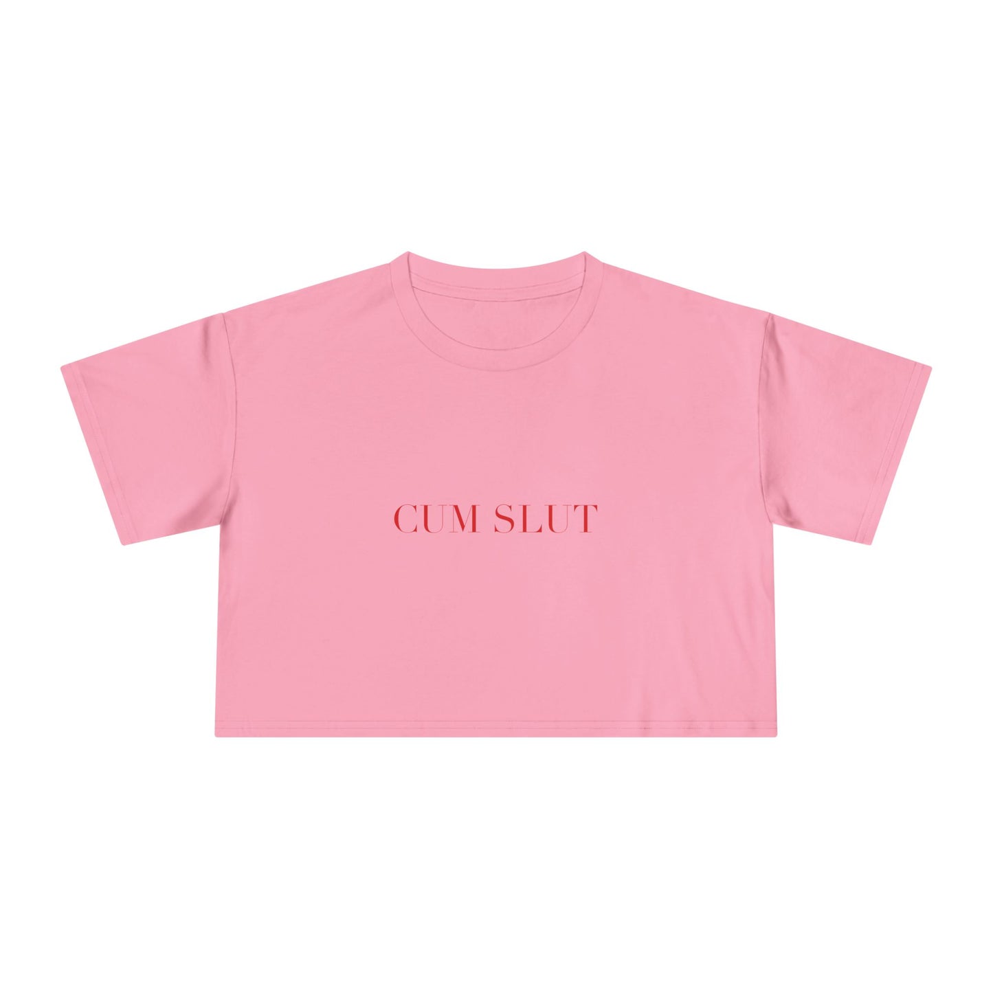 CUM SLUT — Cursive | Crop Tee
