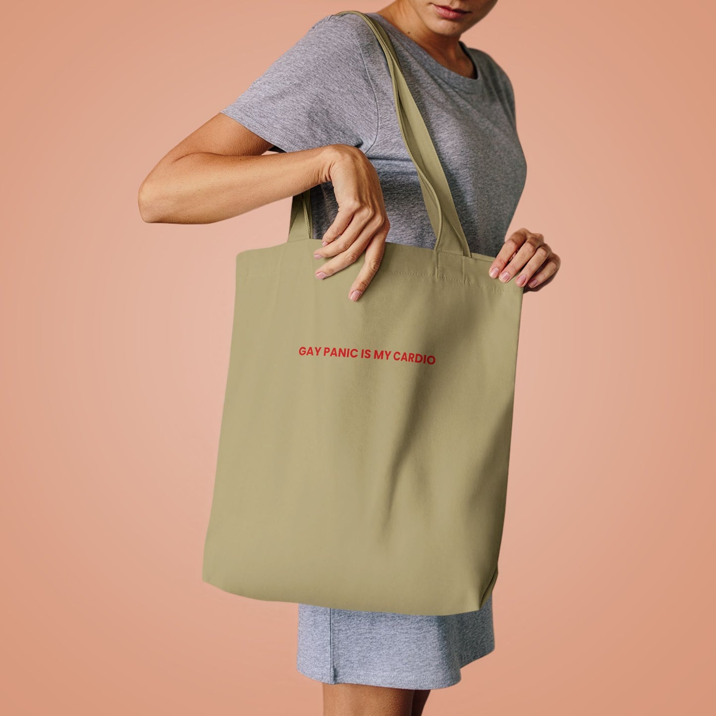 Gay Panic Is My Cardio — Bold | Tote Bag