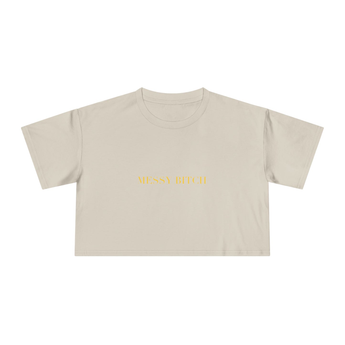 MESSY BITCH — Cursive | Crop Tee