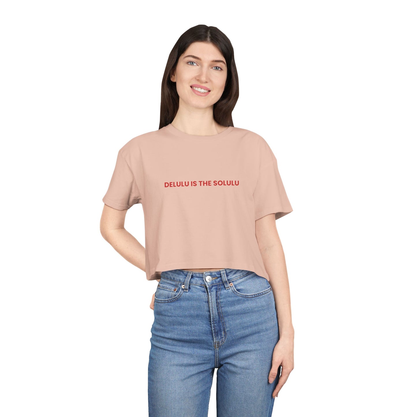 Delulu Is the Solulu — Bold | Women's Crop Tee