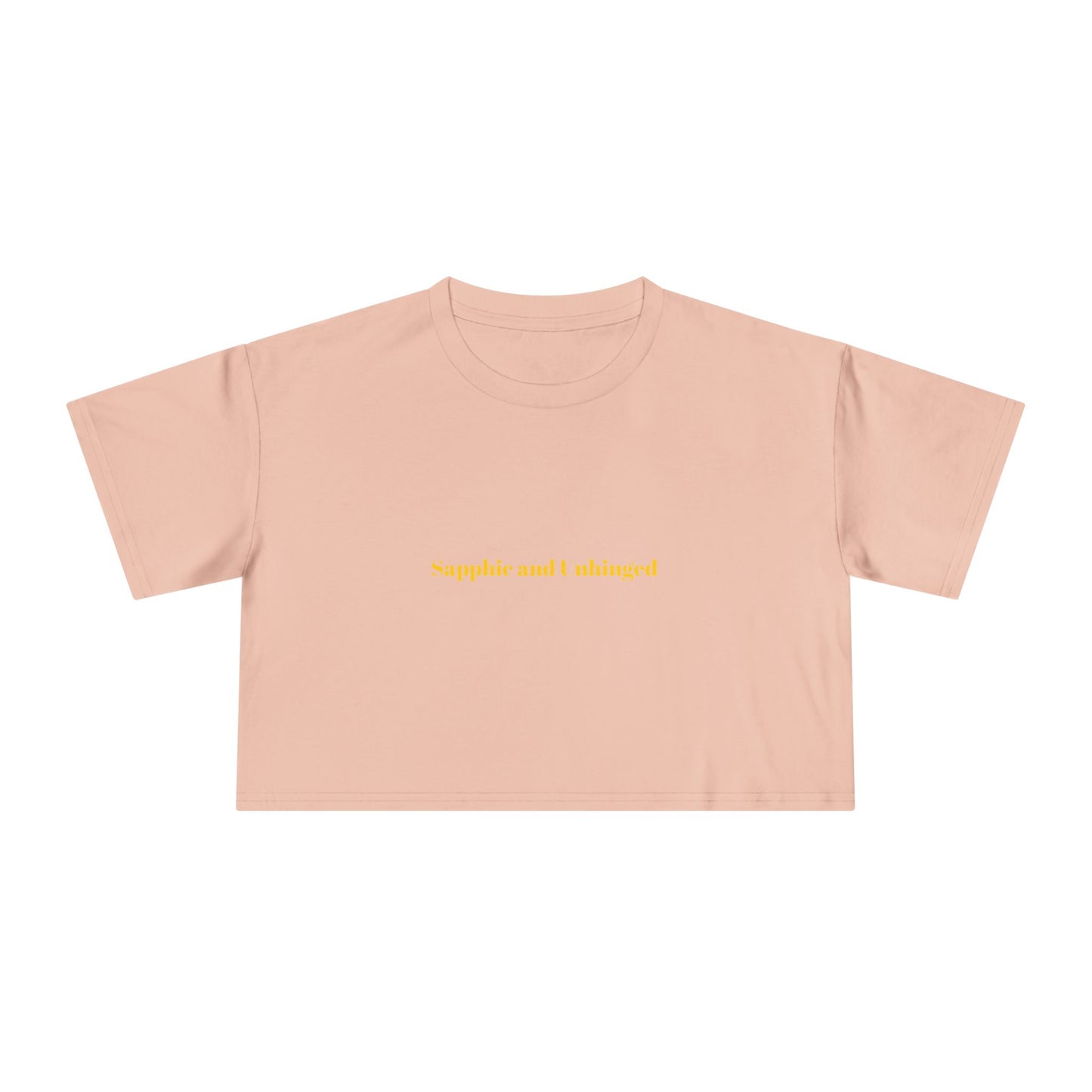 Sapphic and Unhinged — Bold | Crop Tee