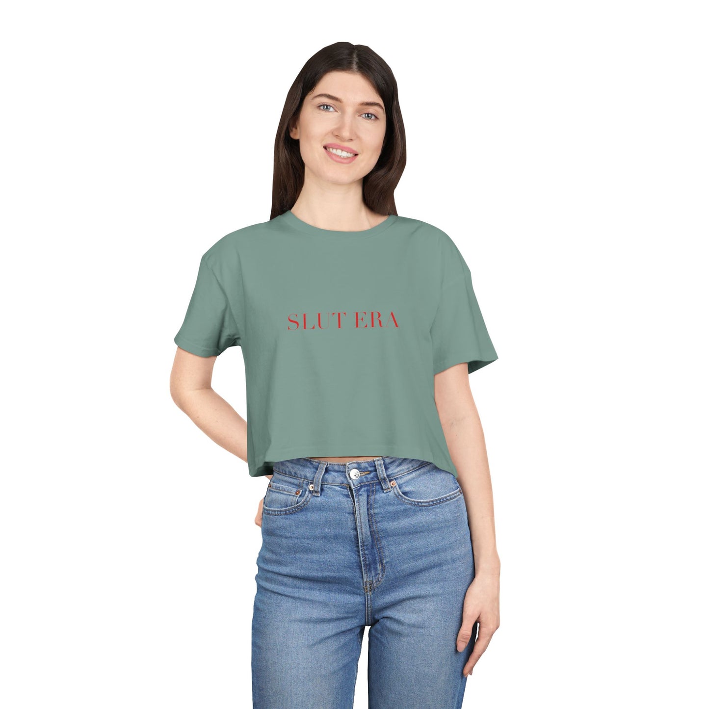 SLUT ERA — Cursive | Crop Tee