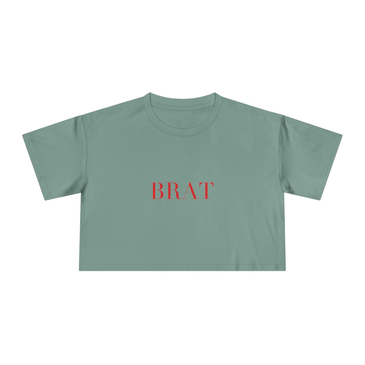 BRAT — Cursive | Crop Tee