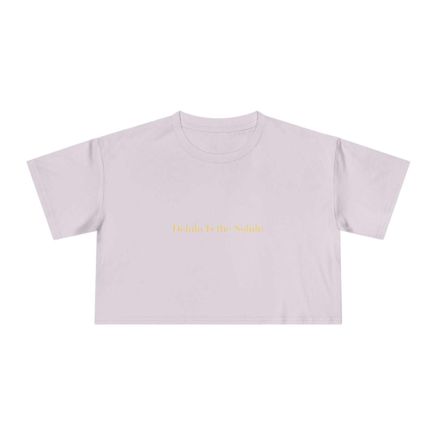Delulu Is the Solulu — Cursive | Crop Tee