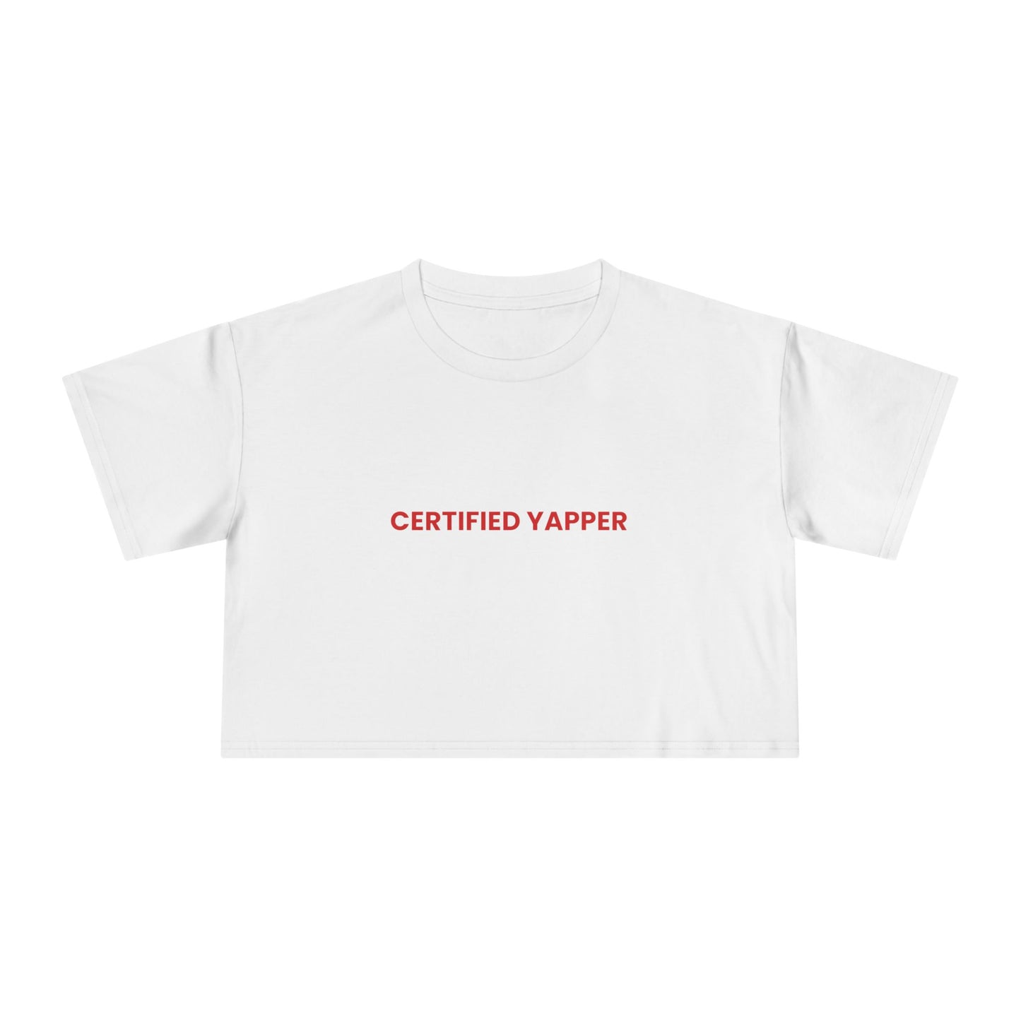 Certified Yapper — Bold | Women's Crop Tee