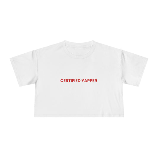 Certified Yapper — Bold | Women's Crop Tee