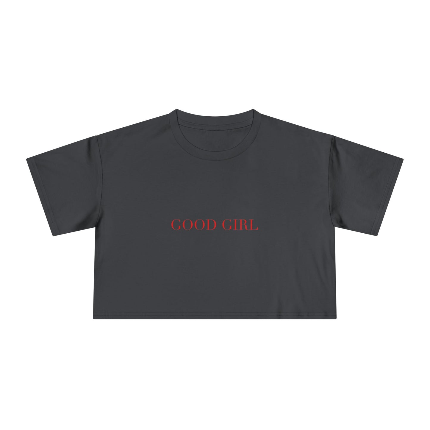GOOD GIRL — Cursive | Crop Tee