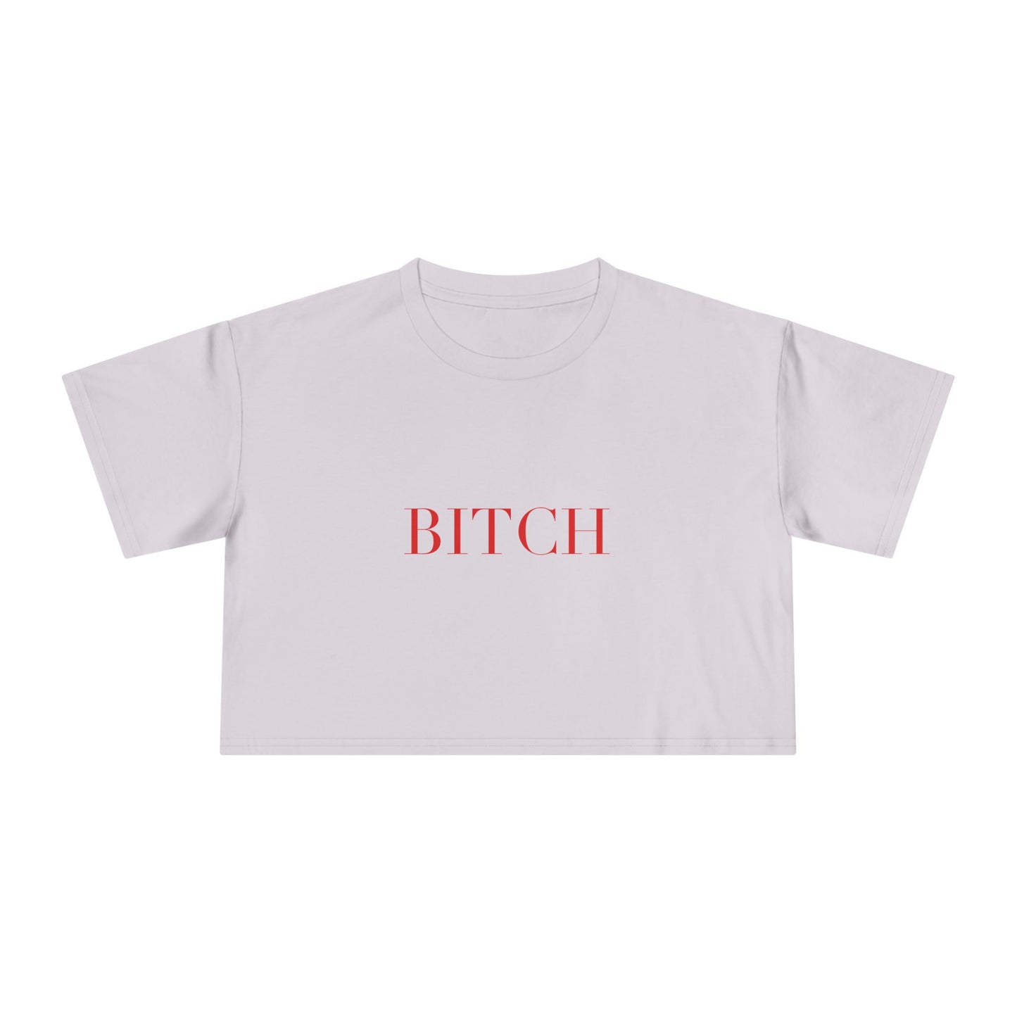 BITCH — Cursive | Crop Tee