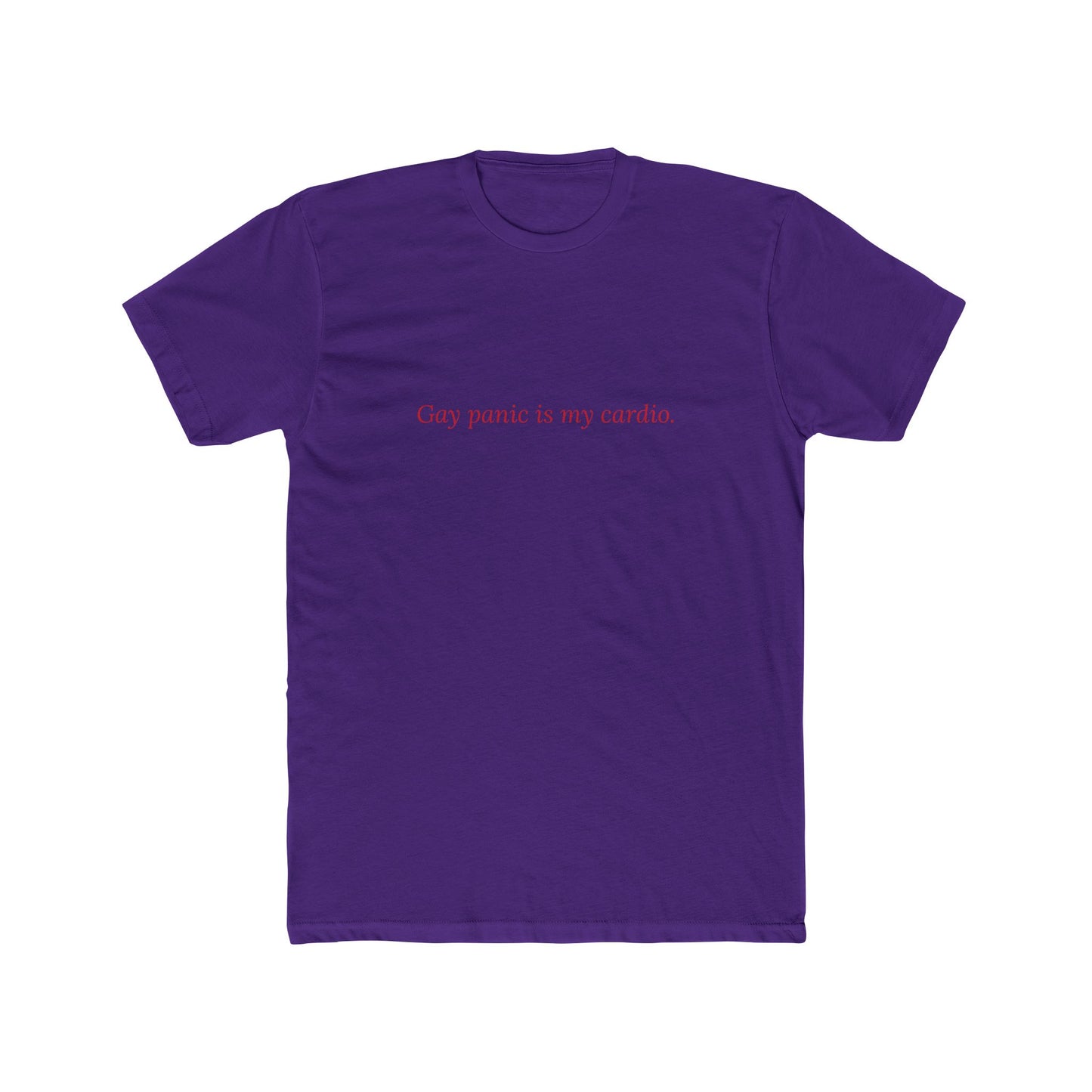 Gay Panic Is My Cardio — Cursive | Unisex Tee